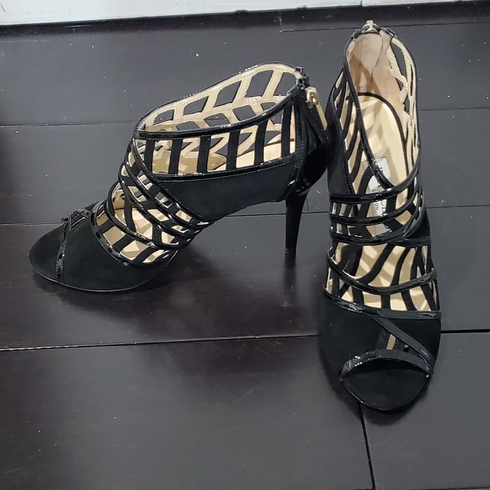 Jimmy Choo caged peep toe heels